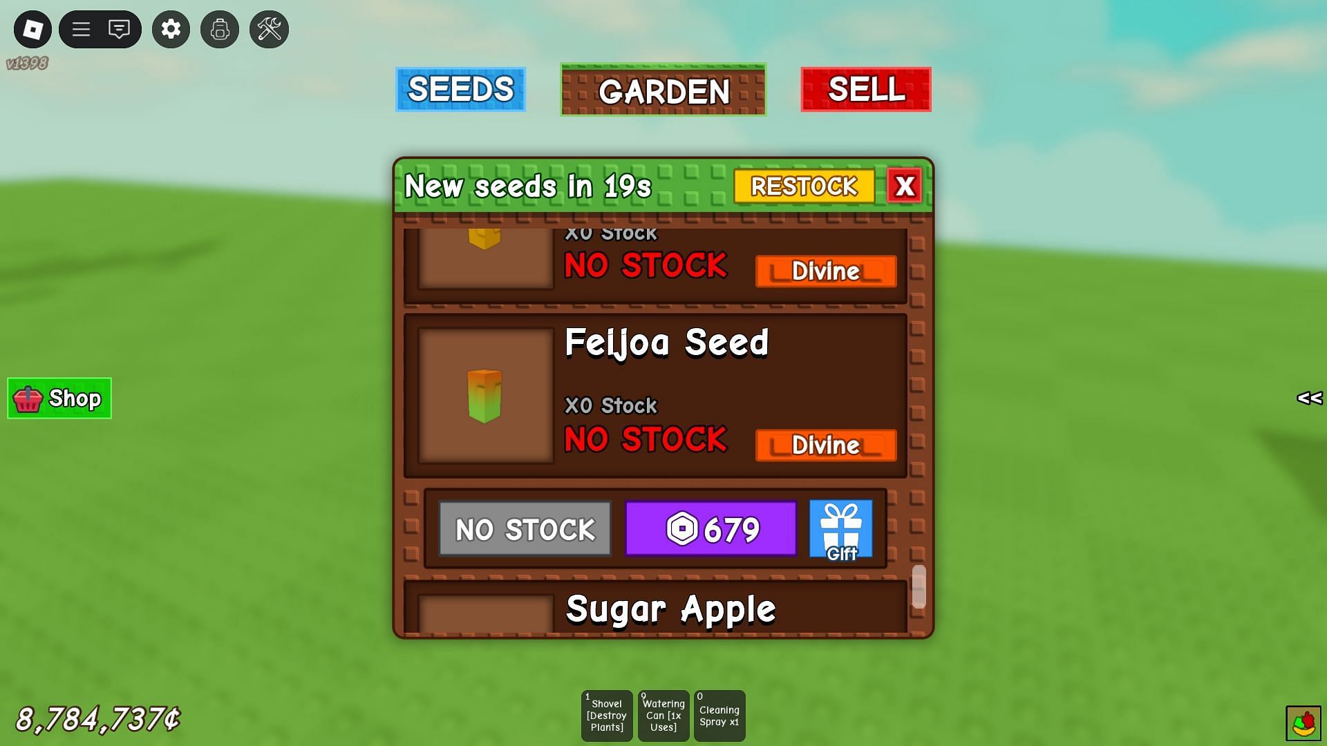 Feijoa in the Seed Shop (Image via Roblox)